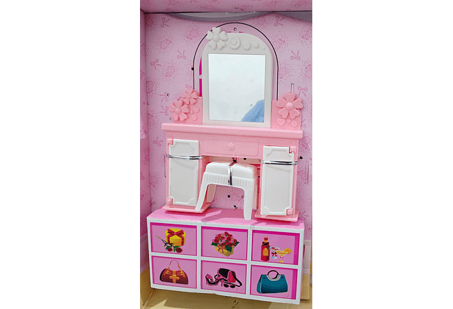 BARBIE FASHION CON TOCADOR Y ACCESORIOS MOD# GTS466