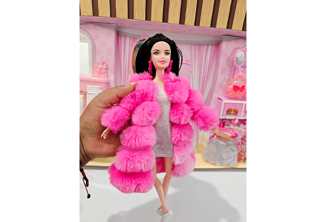 BARBIE FASHION CON TOCADOR Y ACCESORIOS MOD# GTS466