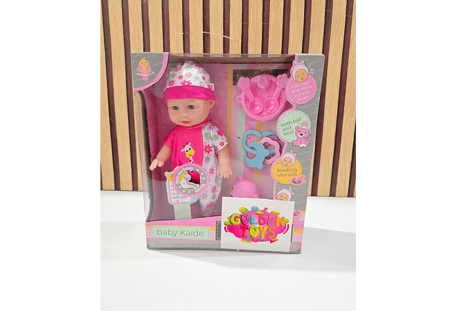 NENUCO BEBÉ CON ACCESORIOS Y SONIDO (BABY KAIDE) MOD# GTS614