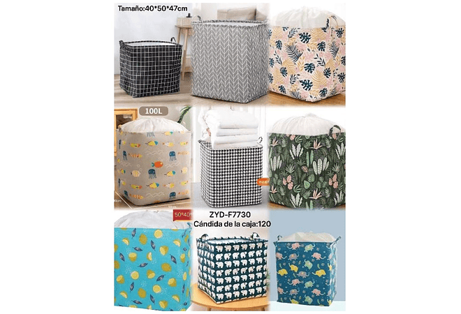 CESTO PARA ROPA MOD# ZYD-F7730