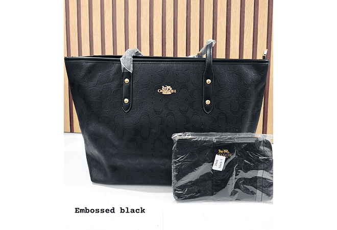 COMBO BOLSO + MONEDERO IMITACIÓN COACH MOD# 3948