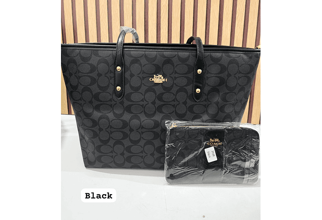 COMBO BOLSO + MONEDERO IMITACIÓN COACH MOD# 3948