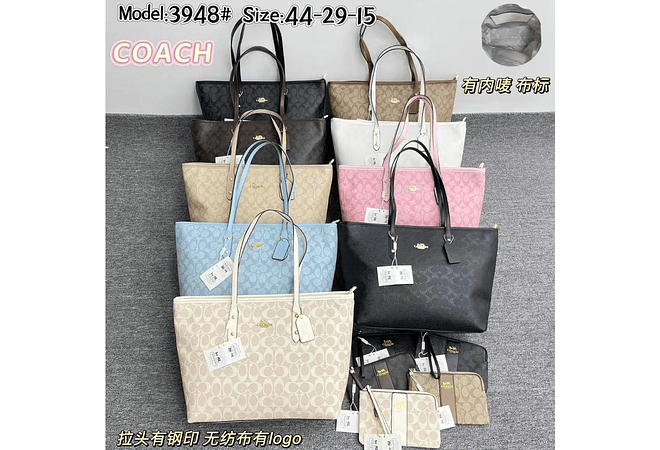 COMBO BOLSO + MONEDERO IMITACIÓN COACH MOD# 3948