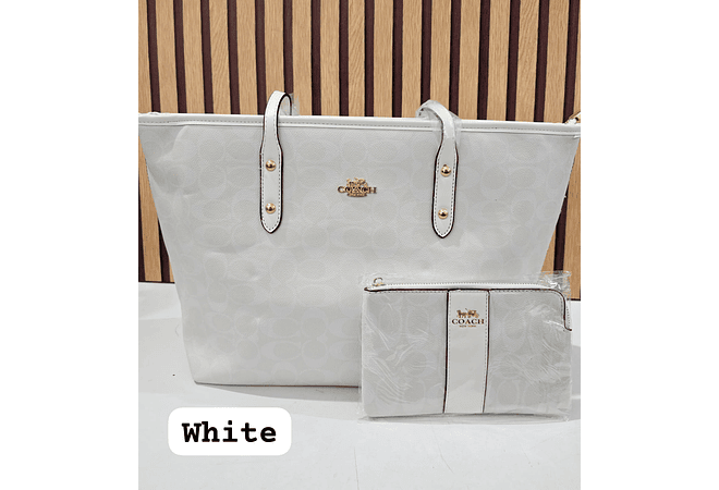 COMBO BOLSO + MONEDERO IMITACIÓN COACH MOD# 3948
