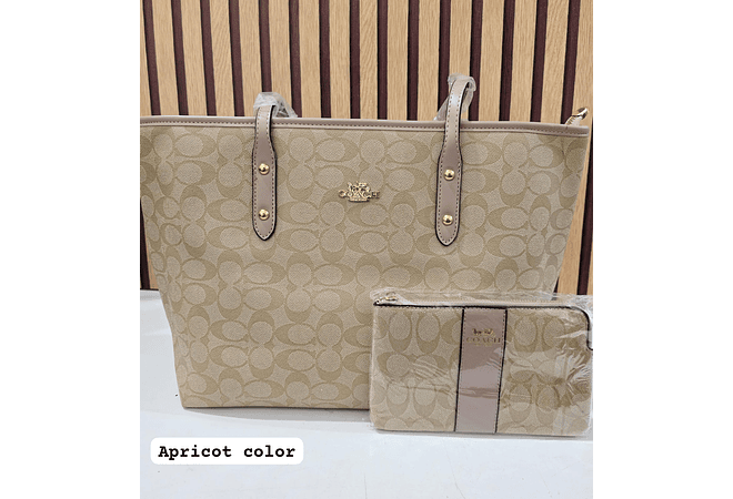 COMBO BOLSO + MONEDERO IMITACIÓN COACH MOD# 3948