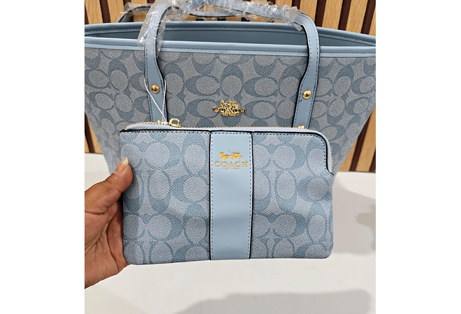 COMBO BOLSO + MONEDERO IMITACIÓN COACH MOD# 3948