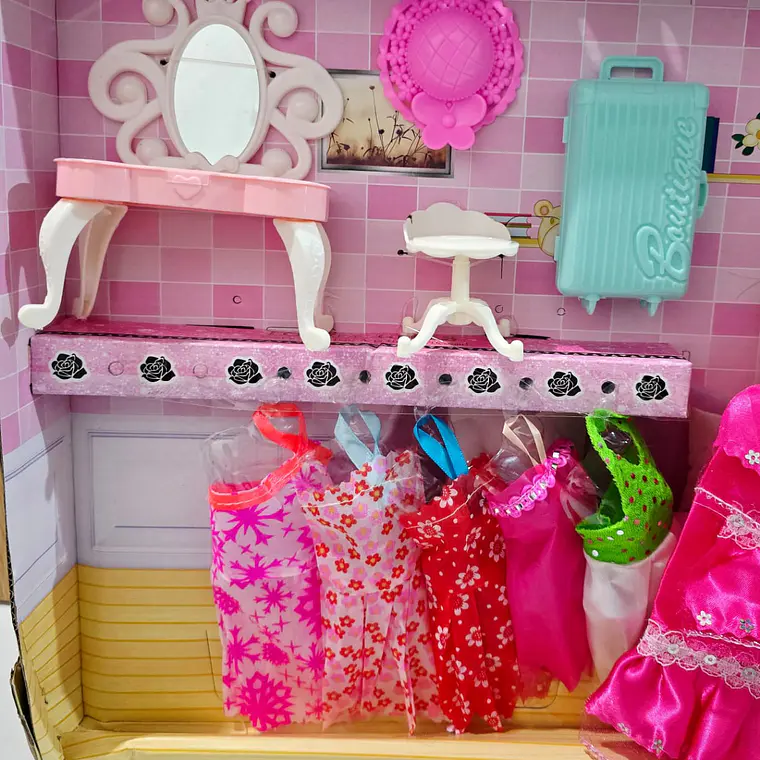 BARBIE CON ROPA Y ACCESORIOS  FASHION LOVELY GIRLS MOD# KR244232 4