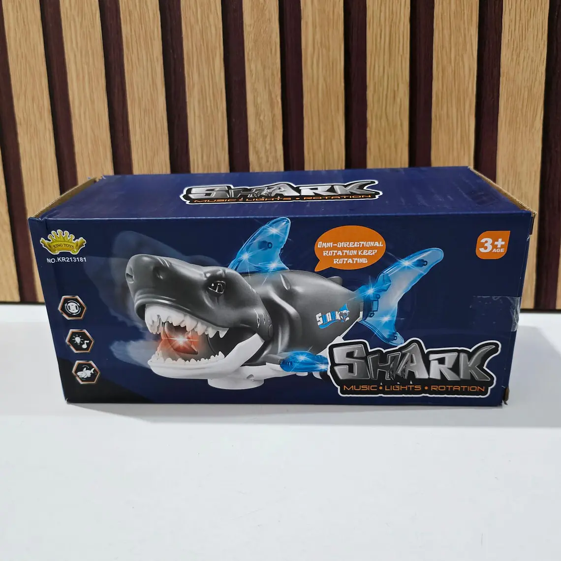 TIBURÓN CON LUZ Y SONIDO MOD# KR213181  🦈 4