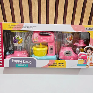 SET DE COCINA LICUADORA+ BATIDORA (HAPPY FAMILY) MOD# 6324