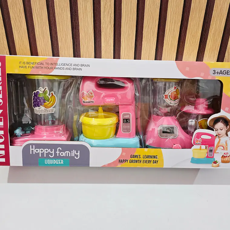 SET DE COCINA LICUADORA+ BATIDORA (HAPPY FAMILY) MOD# 6324 1