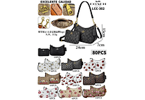 COMBO DE CROSS BODY + MONEDERO IMITACIÓN COACH MOD# LCC-302