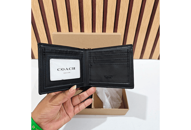 SET DE CARTERA CON CINTURON IMITACIÓN COACH PARA CABALLERO MOD# CHC-005P