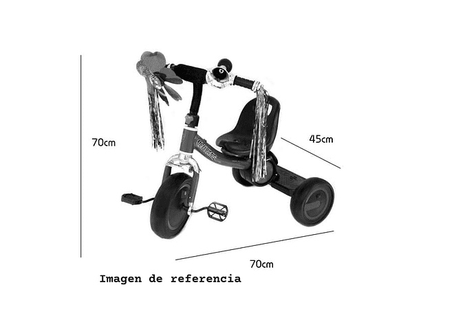 TRICICLO INFANTIL CON LUZ Y SONIDO MOD# GTS559