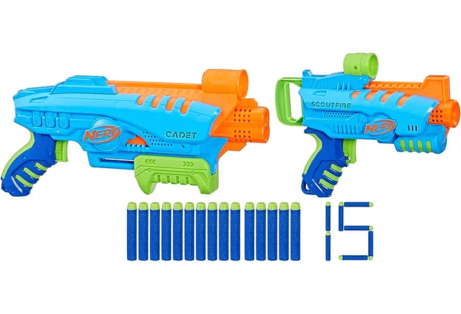 DUO JUGUETE PISTOLA NERF(ORIGINAL) MOD# PN00080987