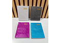 MINI AGENDA 2026 CON BRILLOS COLORES LISOS MOD# TK-0213BJ