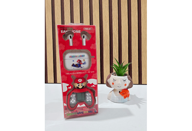 AUDÍFONOS VARIOS PERSONAJES CON LLAVERITO TETRIS MOD# FR-9095 🎧