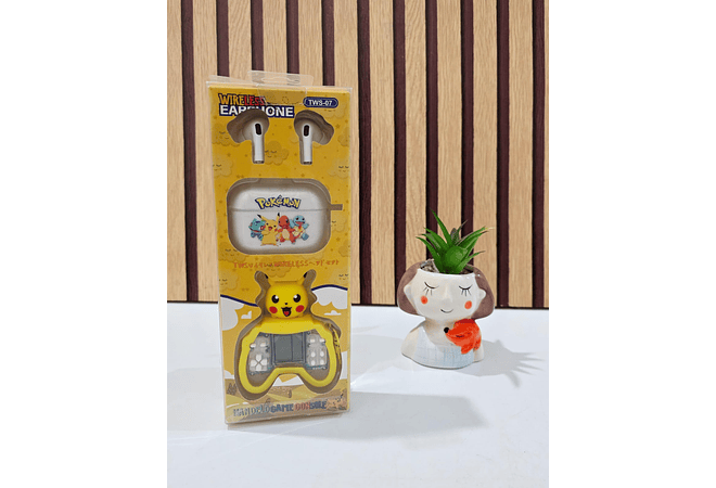 AUDÍFONOS VARIOS PERSONAJES CON LLAVERITO TETRIS MOD# FR-9095 🎧