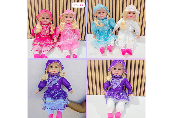 MUÑECA GRANDE CON SONIDO MOD# NB-77 Y NB-65