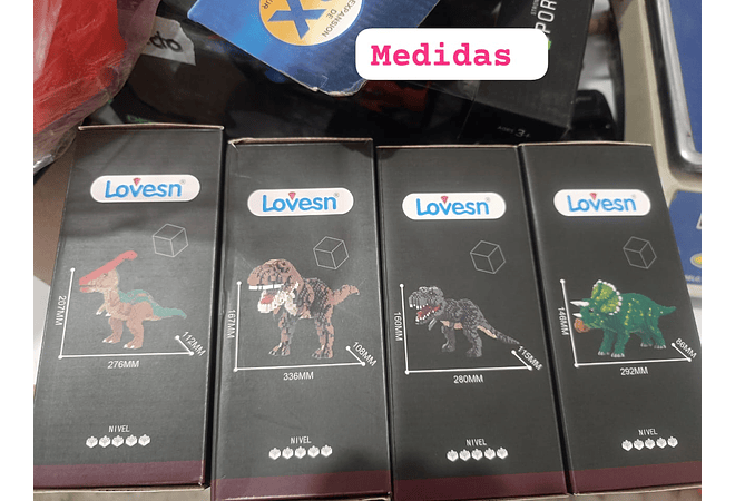 LEGOS DE CONSTRUCCIÓN/DINOSAURIOS MOD# DM350,45,49,42