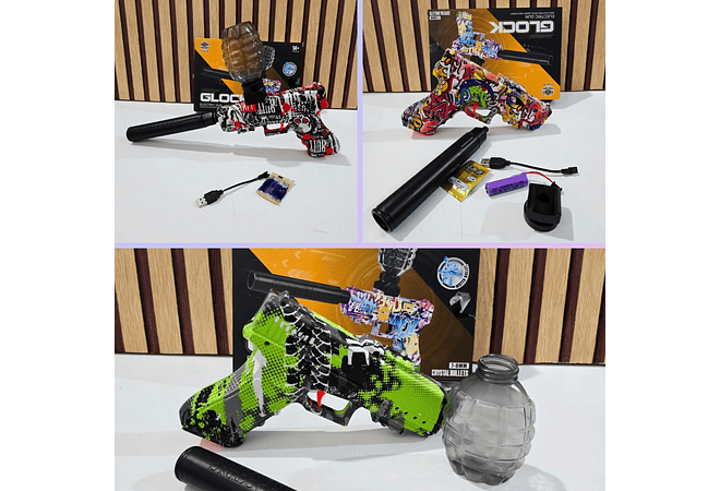 PISTOLA DE HIDROGEL GLOCK MOD# F976