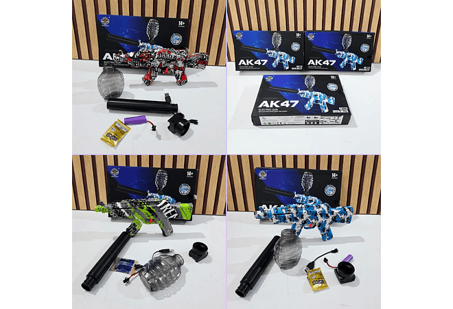 PISTOLA FUSIL DE HIDROGEL AK47🔫