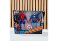 SET DE JUGUETE  SPIDER MAN . IRO MAN O CAPITAN AMERICA AL AZAR MOD #T378866