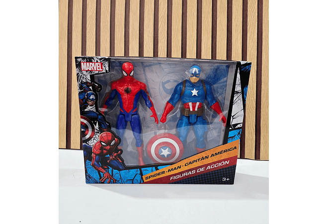 SET DE JUGUETE  SPIDER MAN . IRO MAN O CAPITAN AMERICA AL AZAR MOD #T378866