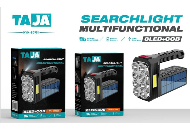 LAMPARA SOLAR MULTIFUNCIONAL MOD# HVH-80901