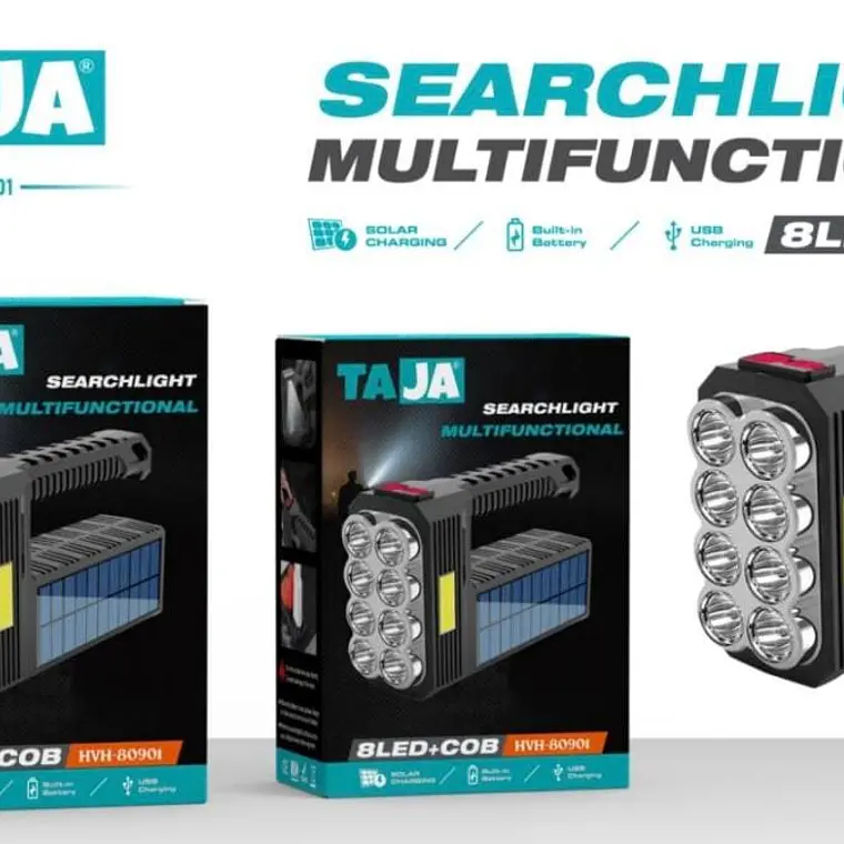 LAMPARA SOLAR MULTIFUNCIONAL MOD# HVH-80901 1
