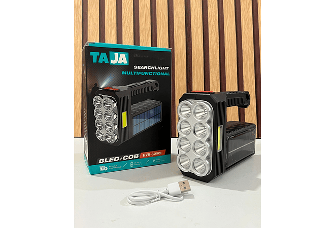 LAMPARA SOLAR MULTIFUNCIONAL MOD# HVH-80901