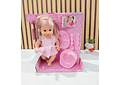 MUÑECA CON ACCESORIOS Y SONIDO (TINTON) MOD# BB-78977A