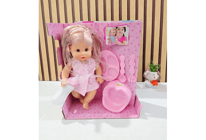 MUÑECA CON ACCESORIOS Y SONIDO (TINTON) MOD# BB-78977A