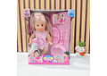 MUÑECA CON ACCESORIOS Y SONIDO (TINTON) MOD# BB-78977A