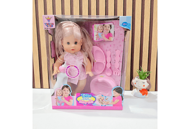 MUÑECA CON ACCESORIOS Y SONIDO (TINTON) MOD# BB-78977A