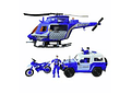 SET VEHÍCULOS DE POLICÍA (AZUL/BLANCO) MOD# D3102 🚓