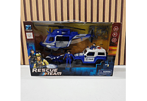 SET VEHÍCULOS DE POLICÍA (AZUL/BLANCO) MOD# D3102 🚓