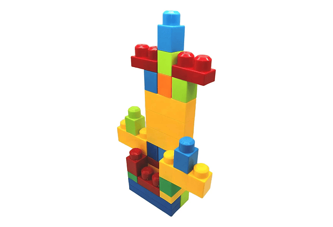 BOTE GRANDE CON 400 BLOQUES DE CONSTRUCCIÓN MOD# JX688-199