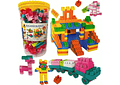 BOTE GRANDE CON 400 BLOQUES DE CONSTRUCCIÓN MOD# JX688-199