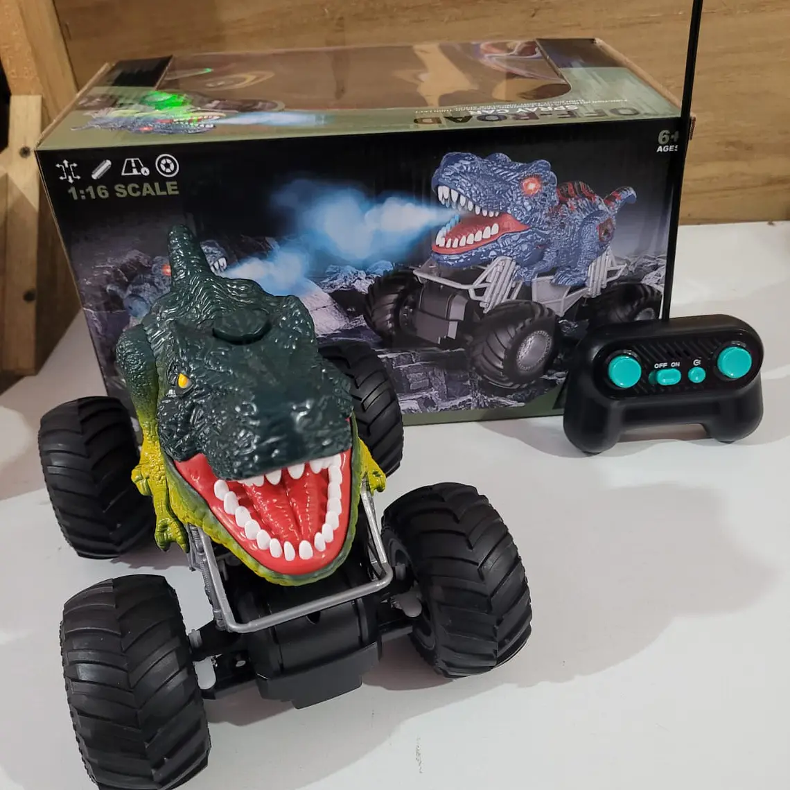 🦕CARRO DINOSAURIO CON CONTROL 🎮 REMOTO MOD# TT-94323A🦖 7