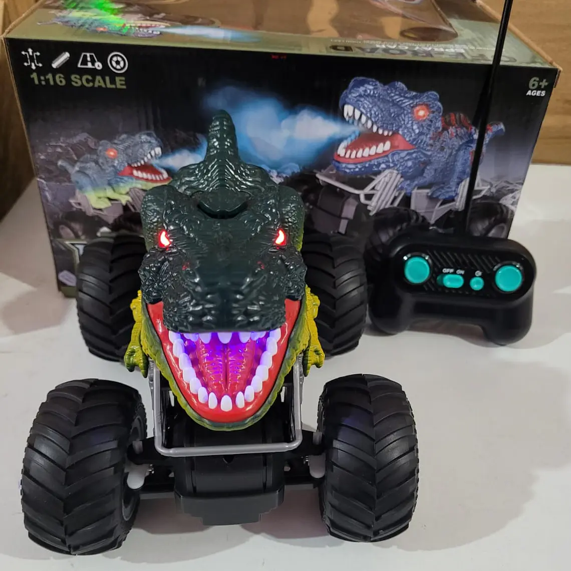 🦕CARRO DINOSAURIO CON CONTROL 🎮 REMOTO MOD# TT-94323A🦖 6