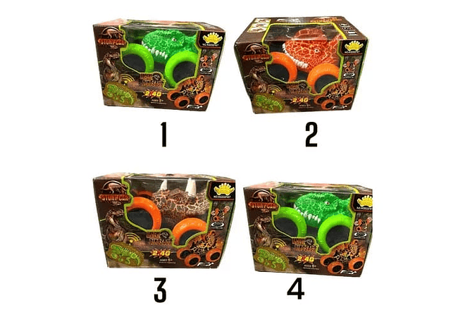 CARRO DE ACROBÁTICO DINOSAURIO CON CONTROL REMOTO MOD#