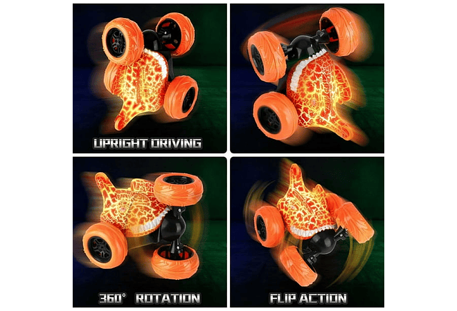 CARRO DE ACROBÁTICO DINOSAURIO CON CONTROL REMOTO MOD#