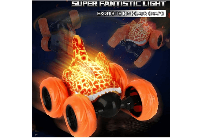 CARRO DE ACROBÁTICO DINOSAURIO CON CONTROL REMOTO MOD#