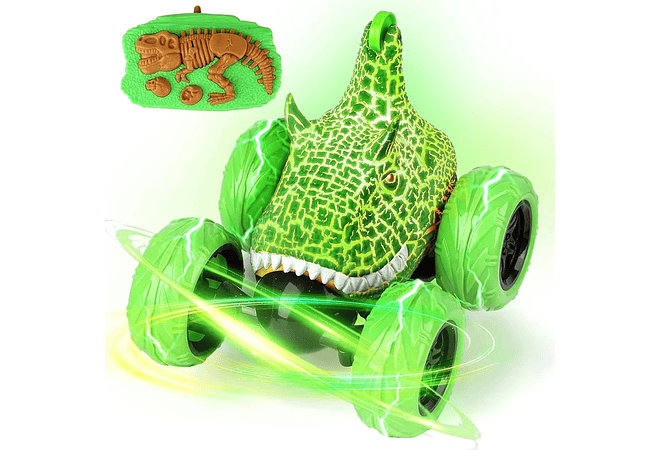 CARRO DE ACROBÁTICO DINOSAURIO CON CONTROL REMOTO MOD#