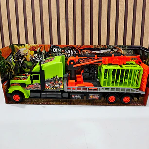 TRÁILER CON JAULA DINOSAUR ESCAPE MOD# 689-B313 🦕🚛