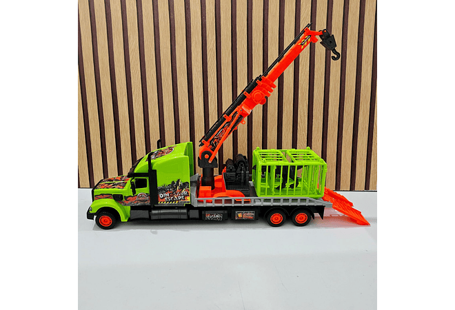 TRÁILER CON JAULA DINOSAUR ESCAPE MOD# 689-B313 🦕🚛