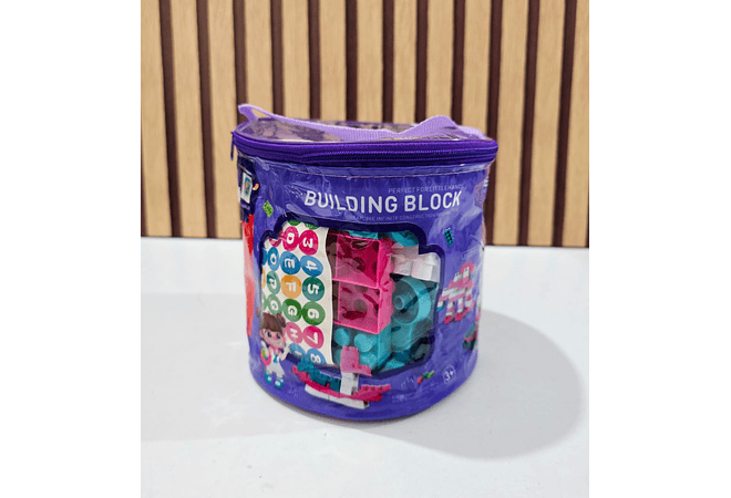 BOLSA CON 80 BLOQUES DE CONSTRUCCIÓN MOD# JX688-37