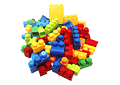 BOLSA CON 80 BLOQUES DE CONSTRUCCIÓN MOD# JX688-37