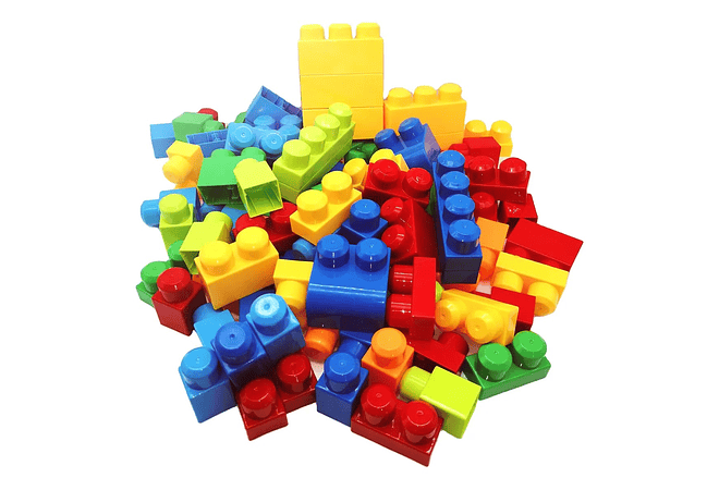 BOLSA CON 80 BLOQUES DE CONSTRUCCIÓN MOD# JX688-37