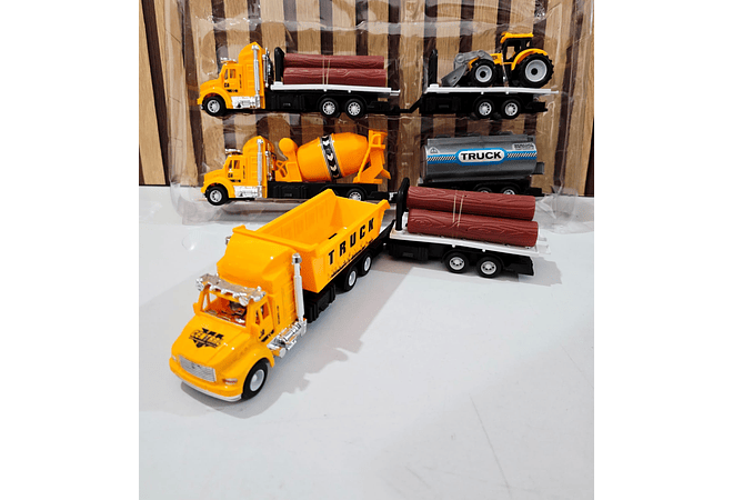 JUEGO DE 3 CAMIONES DE CARGA MOD# 9912-60 Y 9915-60